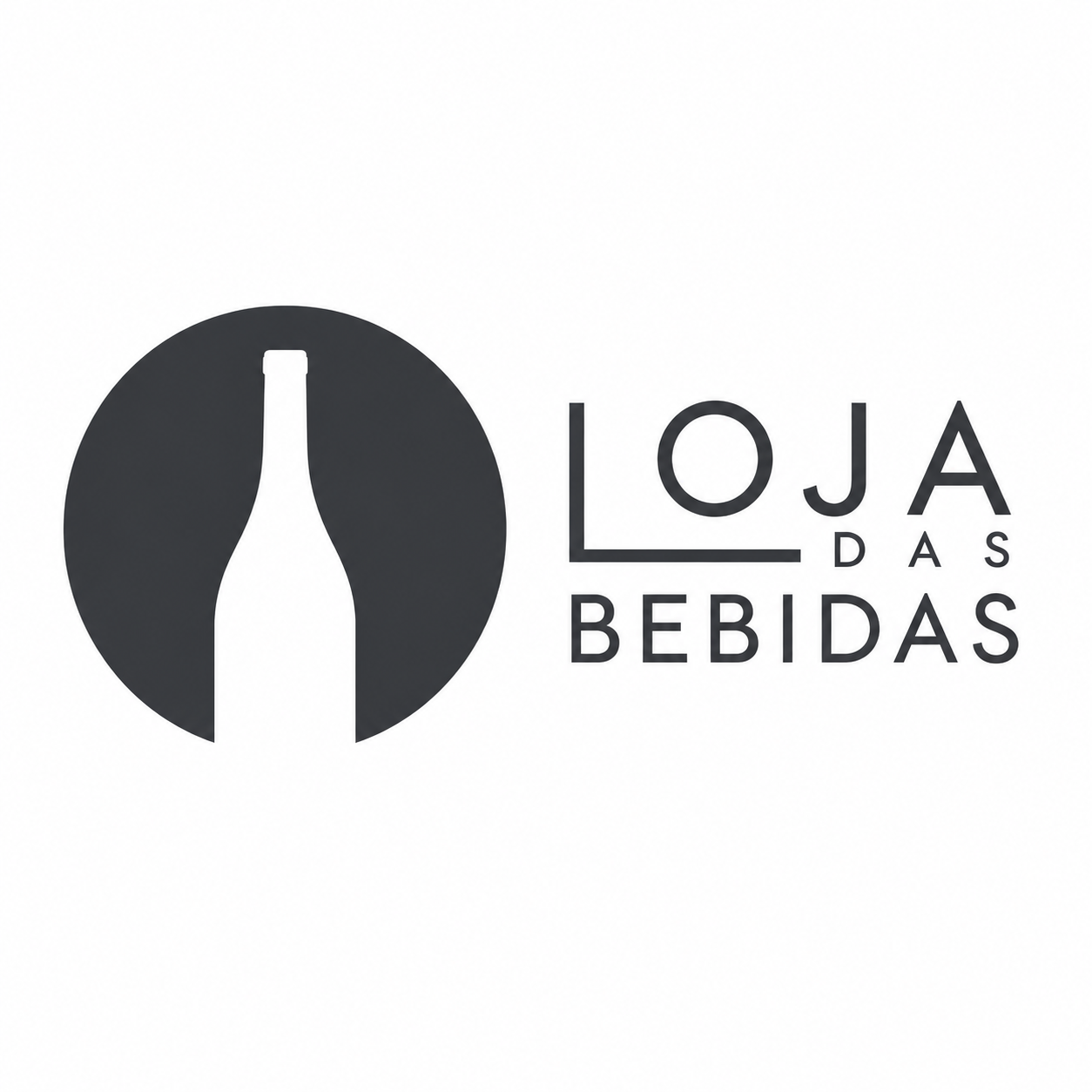 Logótipo da Loja das Bebidas, loja online especializada na venda de vinhos, espirituosas, bebidas premium e acessórios.